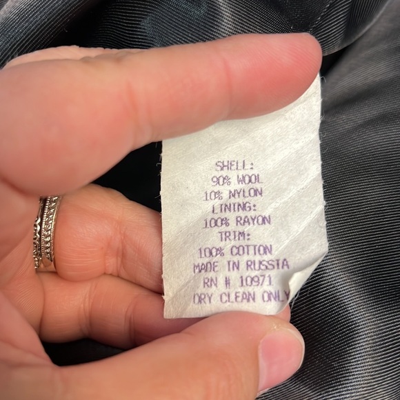 BRAETAN VINTAGE WOOL PEACOAT 6 - Picture 15 of 16